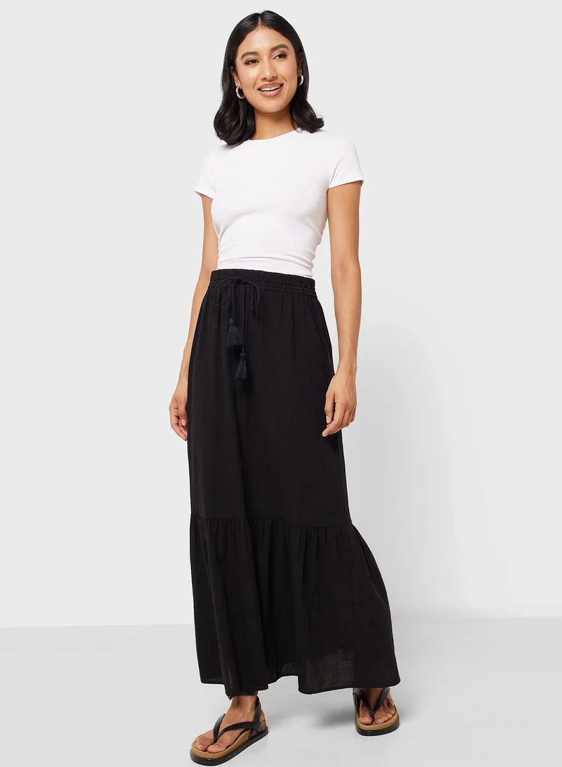 VERO MODA Elasticated High Waist Maxi Skirt