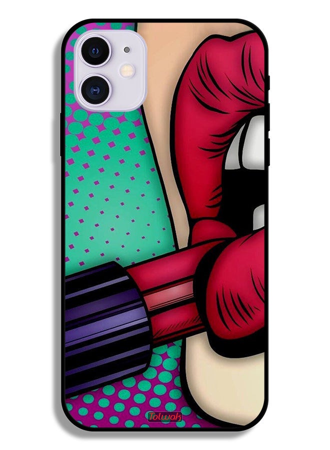 Tolwak Apple iPhone 11 Protective Case Lipstick - Image 2