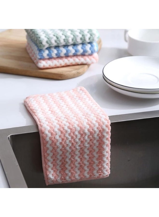 MXM Kitchen Dish Cleaning Cloths Towels, 10-Pack Reusable Multi-Purpose Dish Cloths, Lint-Free Absorbent Cleaning Towels for Kitchen, Bathroom & Household (10Pk- Medium) - Image 3