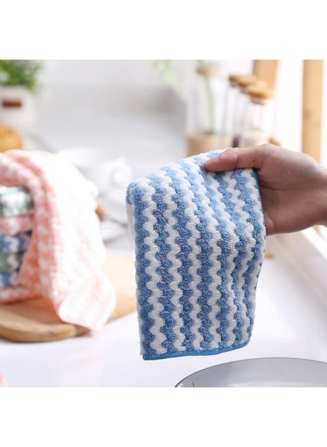 MXM Kitchen Dish Cleaning Cloths Towels, 10-Pack Reusable Multi-Purpose Dish Cloths, Lint-Free Absorbent Cleaning Towels for Kitchen, Bathroom & Household (10Pk- Medium) - Image 2