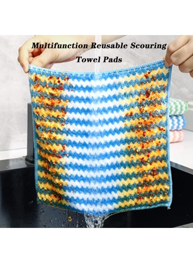 MXM Kitchen Dish Cleaning Cloths Towels, 10-Pack Reusable Multi-Purpose Dish Cloths, Lint-Free Absorbent Cleaning Towels for Kitchen, Bathroom & Household (10Pk- Medium) - Image 5