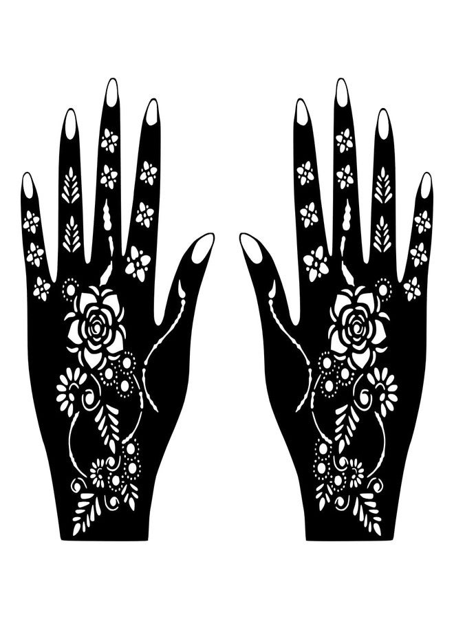ORDERSHOCK Stylish Mehndi Stencil Sticker with Modern Designs for Party Look Easy To Use Henna Design Ideal For Girl And Women - Image 2