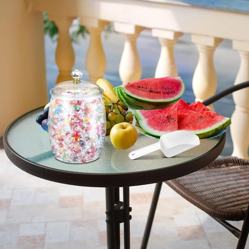 Nuogo 0.5 Gallon/64 oz Candy Jar With Lid and Spoon Clear Cookie Container Candy Jar Large Airtight Apothecary Storage Organization for Wedding Home Kitchen Bar - Image 5