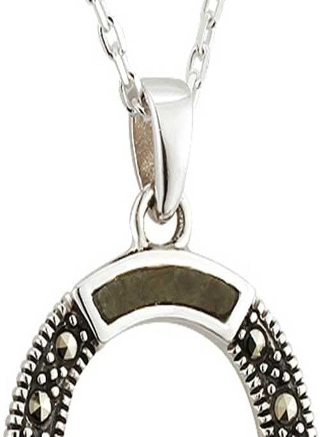 سولفر قلادة كلاداغ من رخام كونيمارا والماركاسيت، صنع في أيرلندا - Image 3