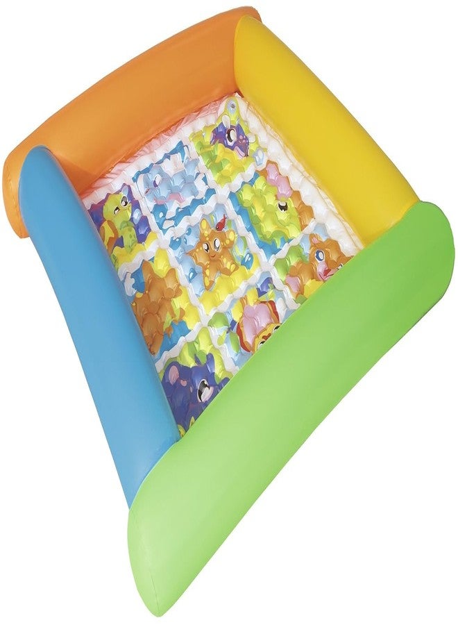 KinderTales® Up, in & Over Animal Friends Inflatable Baby Play Mat - Soft Infant Activity Gym, Sensory Development, Quick Setup, Safe & Portable - Image 1
