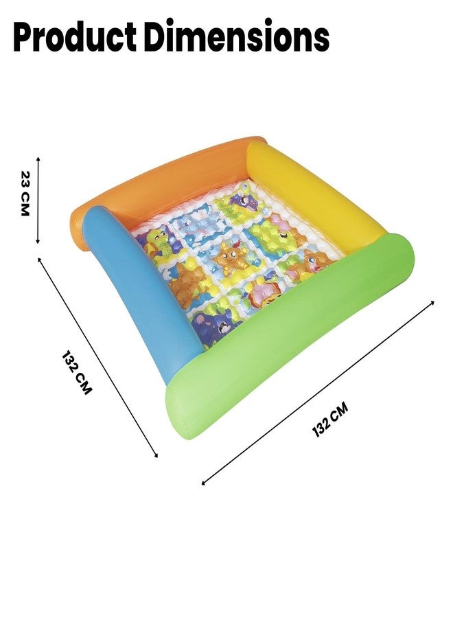 KinderTales® Up, in & Over Animal Friends Inflatable Baby Play Mat - Soft Infant Activity Gym, Sensory Development, Quick Setup, Safe & Portable - Image 2