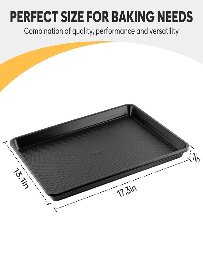 Fire More Cookie Sheet for Baking, Ceramic Half Baking Sheet Pan, Thicker Carbon Steel Baking Sheet Non Stick, 17.5 x 13 Inch Baking Tray for Oven - Image 3