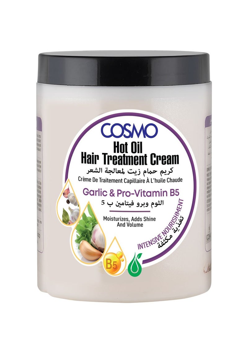 COSMO Hot Hair Treatment Cream With Garlic Oil And Pro Vitamin B5 1000 Ml 