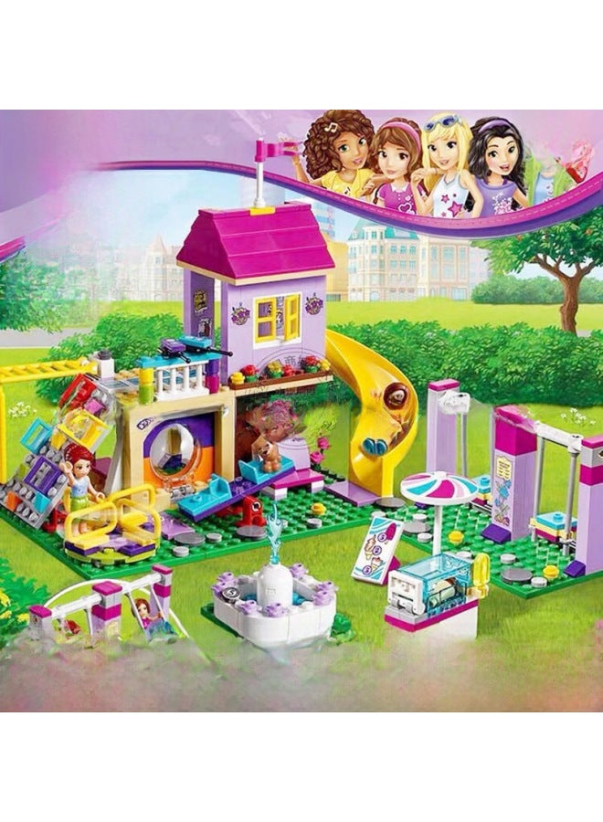 Educational Girls Compatible Lego Blocks Building Toys Snow White Princess Villa Castle Series Plastic DIY Toys For Teenage Girls-Color:Good Friend Mia's Tree House (391)30 Lights  - Image 2