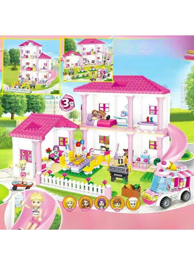 Educational Girls Compatible Lego Blocks Building Toys Snow White Princess Villa Castle Series Plastic DIY Toys For Teenage Girls-Color:Good Friend Mia's Tree House (391)30 Lights  - Image 4