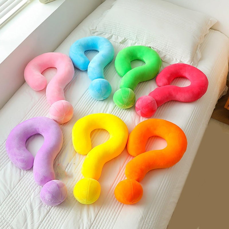 Colorful Toy Soft Plushes Cushions Question Mark Shape Pillows Home Decoration Creative Pillows Toy for Sofa Or Chair Ergonomic Back Pillow - Image 3