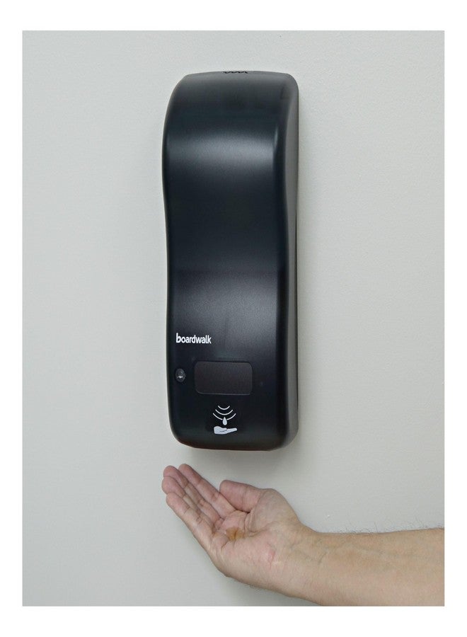 Boardwalk 0SBBW Rely Hybrid Liquid Soap and Hand Sanitizer Dispenser, 12" Width, 5" Depth, 4" Height, 900Ml, Black, 12.5" Height, 5.75" Width - Image 5