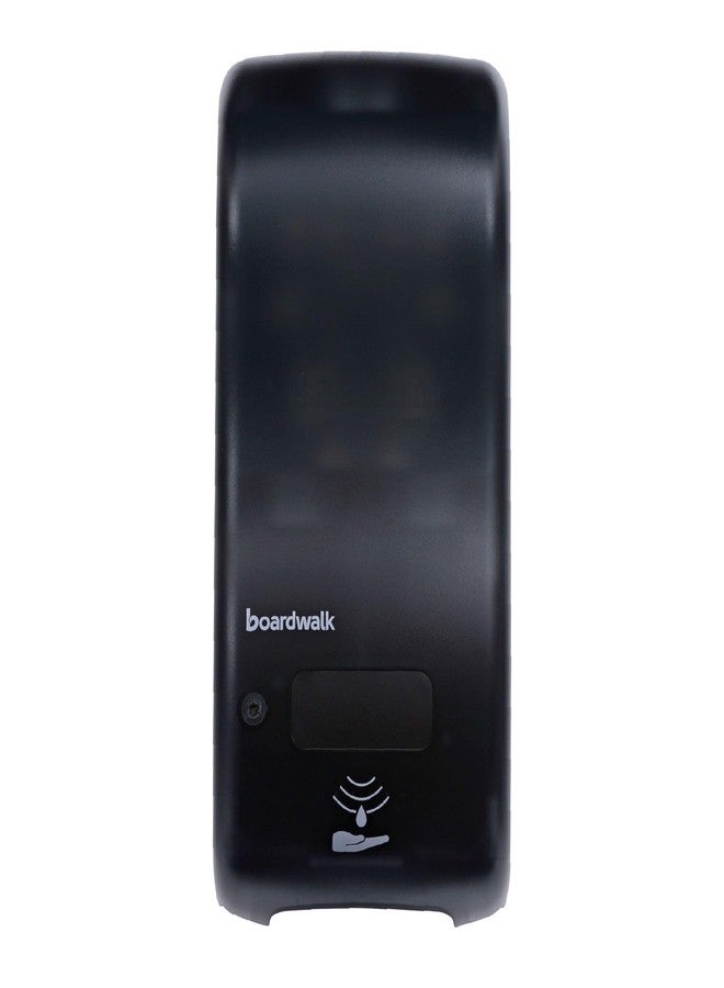 Boardwalk 0SBBW Rely Hybrid Liquid Soap and Hand Sanitizer Dispenser, 12" Width, 5" Depth, 4" Height, 900Ml, Black, 12.5" Height, 5.75" Width - Image 1
