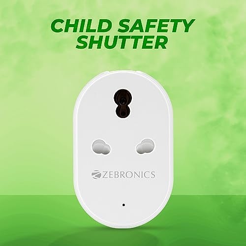 Zebronics ZEB-SP116, Smart Wi-Fi Plug Compatible with Google Assistant & Alexa, Supports Upto 16A and Comes with a Dedicated APP That Features Scheduled Control and Energy Monitoring. - Image 3