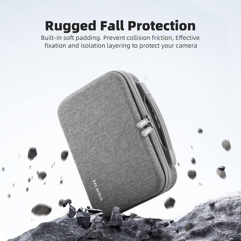 NALACAL حقيبة حمل Osmo Action 5 Pro لـ DJI Osmo Action 5 Pro / Action 4/3، حقيبة كتف محمولة للسفر متوافقة مع إكسسوارات مجموعة مغامرات DJI Osmo Action - Image 4