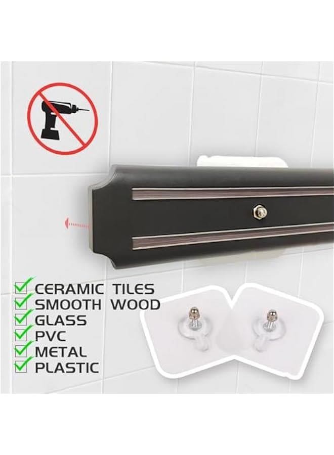  Magnetic Knife Holder,15 Inch Magnetic Knife Storage Strip,Knife Bar Block Magnet,Kitchen Utensil Holder,Tool Holder,Multipurpose Magnetic Knife Rack - Image 2