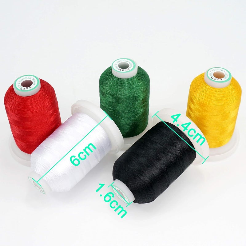 New brothread 80 Spools Polyester Embroidery Machine Thread Kit 1000M (1100Y) Each Spool - Colors Compatible with Janome and Robison-Anton Colors - Image 4