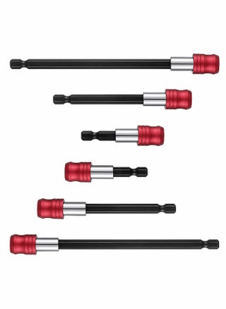 Drill Bit Extension Magnetic Screwdriver Bit Holder Impact Driver Bit Set Bar Socket Chuck Adapter 1/4 Inch Hex Shank Power Magnetic Bit Holder for Screws Nuts Drill 6 Pieces - pzsku/ZC751516F2299E2254F11Z/45/1746656389/c364624a-68b6-43f6-9a54-9ca293b3d8fe