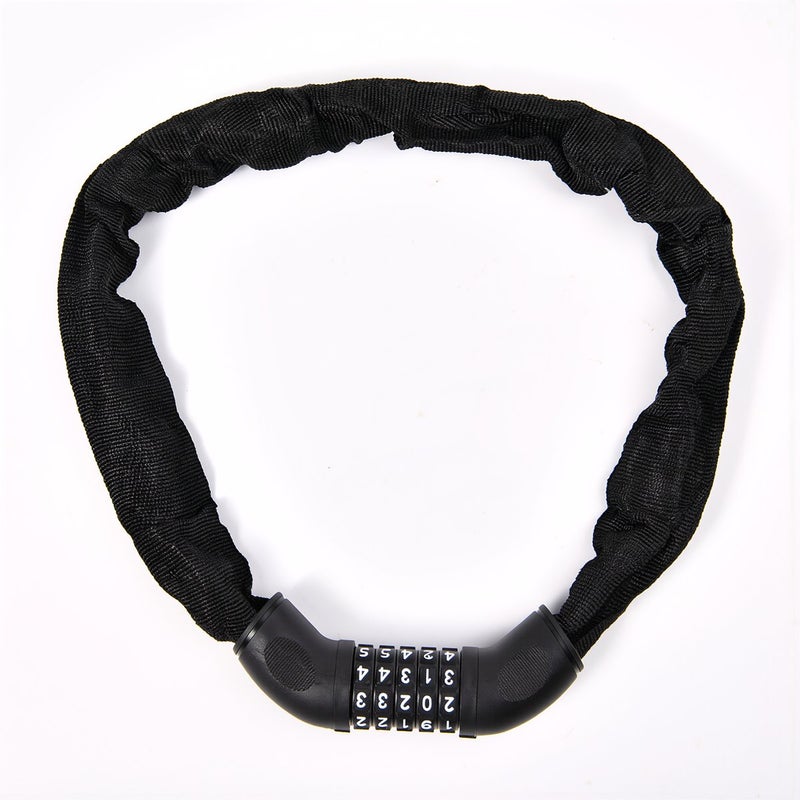 Bike Chain Lock Solve Key Loss Scratch Cut Rust Issues 4 Digit Code 90cm Long - Image 1