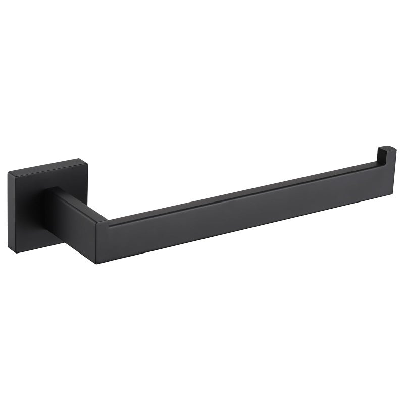 Angle Simple Bathroom Towel Holder SUS 304 Stainless Steel Hand Towel Hanger Rack for Kitchen Wall Matte Black 1024 Inches