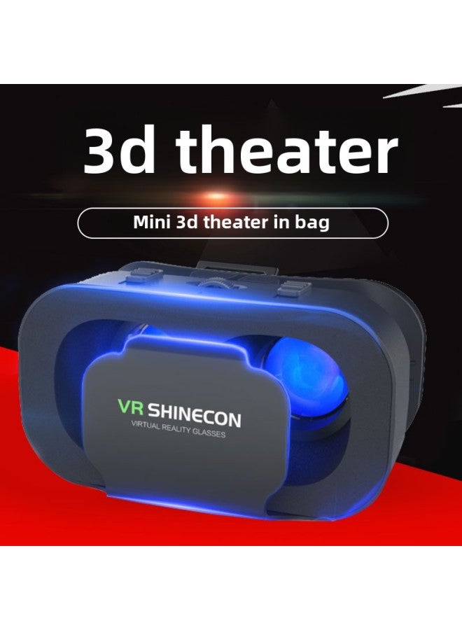 Shinecon VR Glasses Virtual Reality Headset With Earphones Mobile Phone Version 3D Gaming Smart Glasses For Adults And Students-Color:G05pro English X3 Gamepad - Image 4