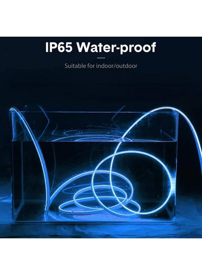 الجستو شريط أضواء نيون LED بطول 16.4 قدم من Gesto مع محول 12 فولت، حبل ضوء نيون سيليكون مسطح مرن قابل للقطع، شرائط نيون LED مقاومة للماء IP65 للديكور الداخلي والخارجي (أزرق) - Image 4