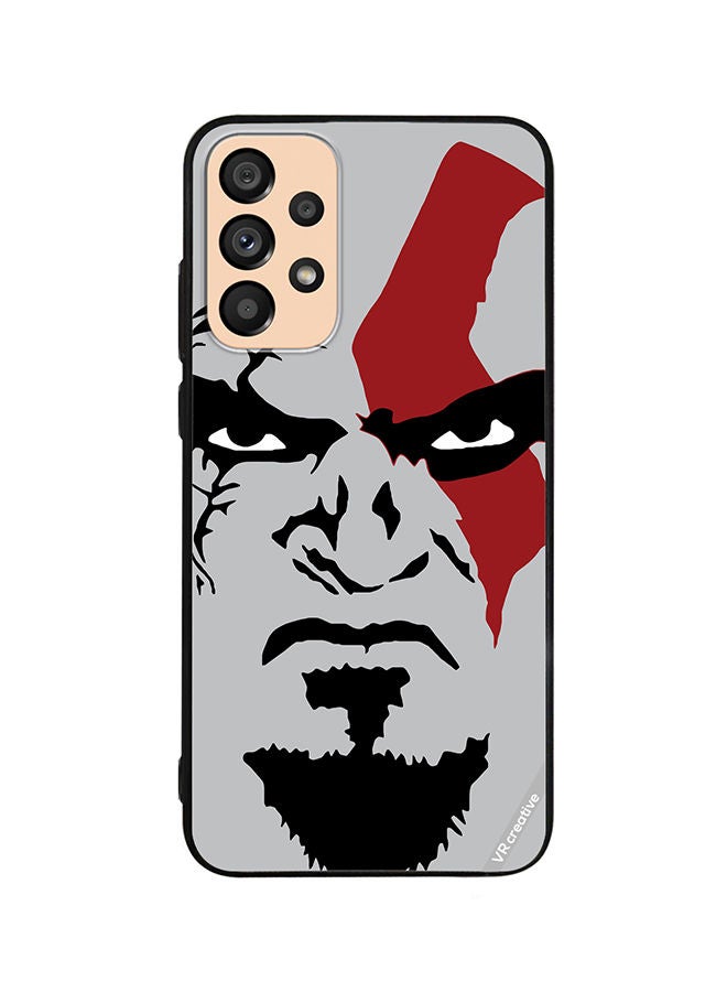 VR CREATIVE Protective Case Cover For Samsung Galaxy A33 5G Face God Of War Design Multicolour - Image 1