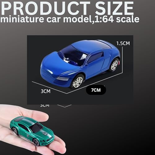 VRION® Collectible Die-Cast Model Caars 1:64 Scale Mini Metal Die Cast Car Push & Go Racing Cars Play Set for Cake Decorations Vehicles Car for Kids (Assorted COLURS) Set of 6 Cars - Image 5