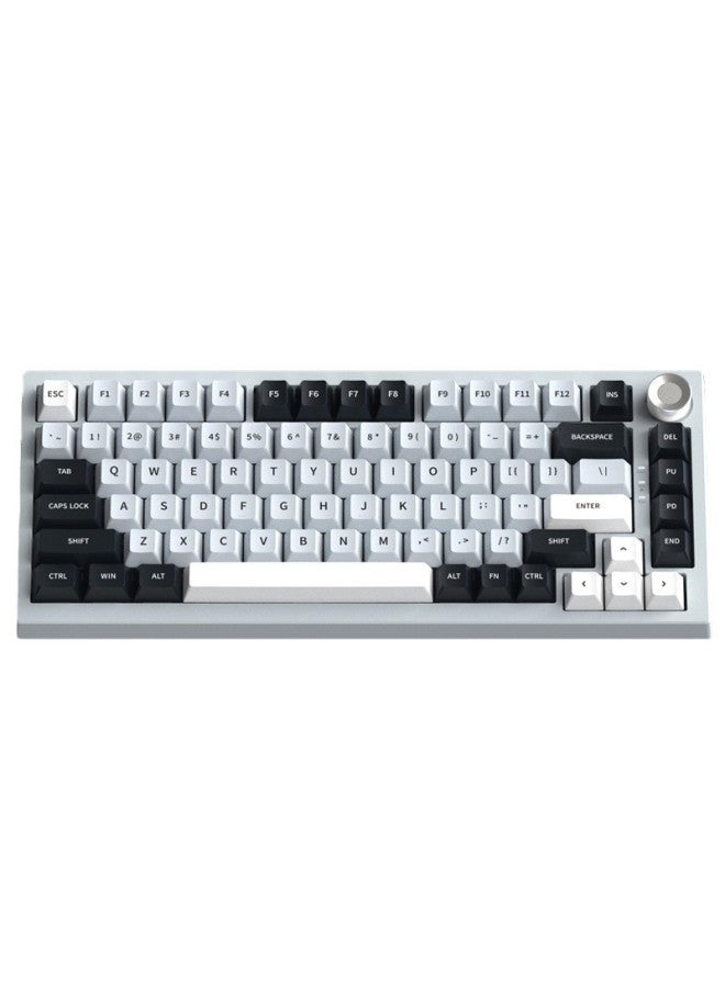 نيوترل لوحة مفاتيح ميكانيكية ثلاثية الأوضاع مطبوعة جانبيًا مع إضاءة خلفية متدرجة ثنائية الألوان من مادة PBT - Image 1