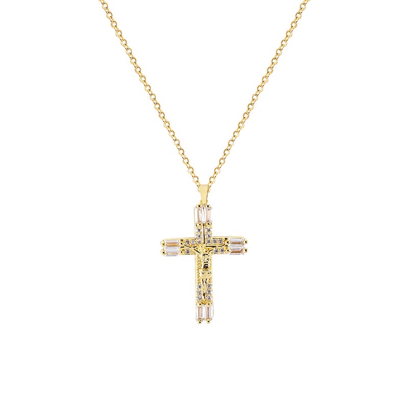 LLIYSOUN Gold Cross Necklaces for Women Jewelry Gold Cross Necklaces Gifts for Women Cross Necklace Minimalist Trendy Jewelry Valentines Day Gifts CN3 - Image 1