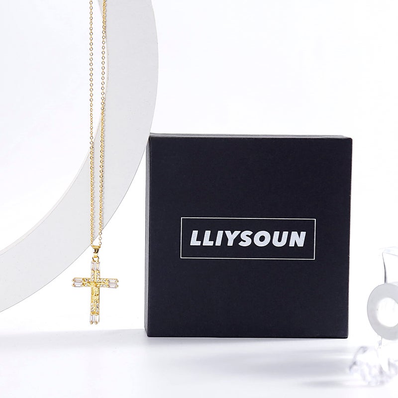 LLIYSOUN Gold Cross Necklaces for Women Jewelry Gold Cross Necklaces Gifts for Women Cross Necklace Minimalist Trendy Jewelry Valentines Day Gifts CN3 - Image 5