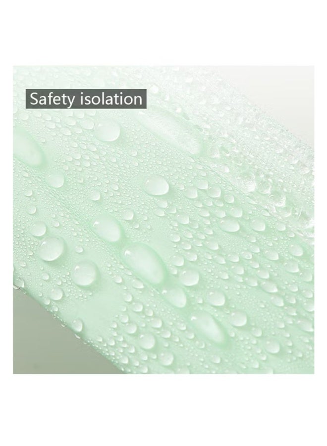 واي جيه 10 عبوات غطاء مقعد مرحاض للسفر يمكن التخلص منه مع شريط مطاطي - راحة صحية أخضر سميك للغاية - Image 5