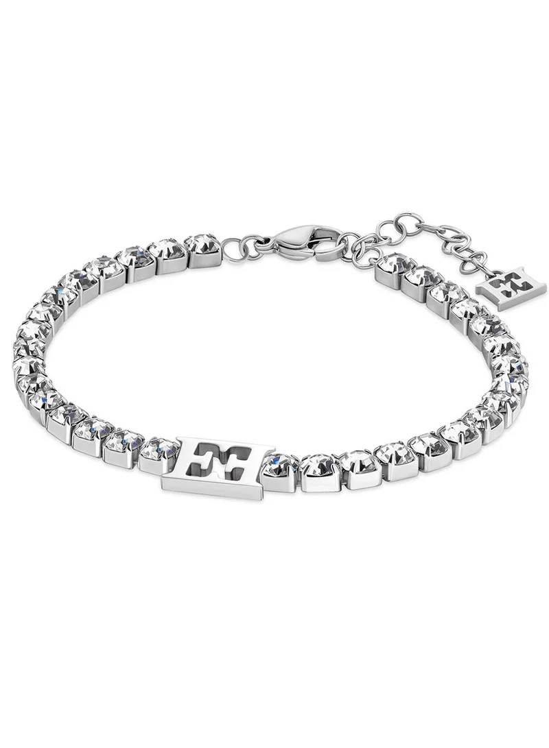 إسكادا Diana Crystal Tennis Bracelet with Iconic Logo Timeless Elegance and Modern Design