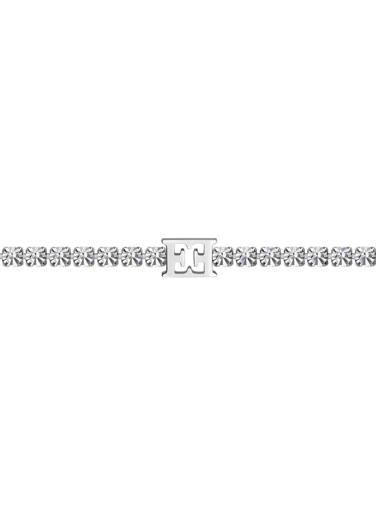 إسكادا Diana Crystal Tennis Bracelet with Iconic Logo Timeless Elegance and Modern Design