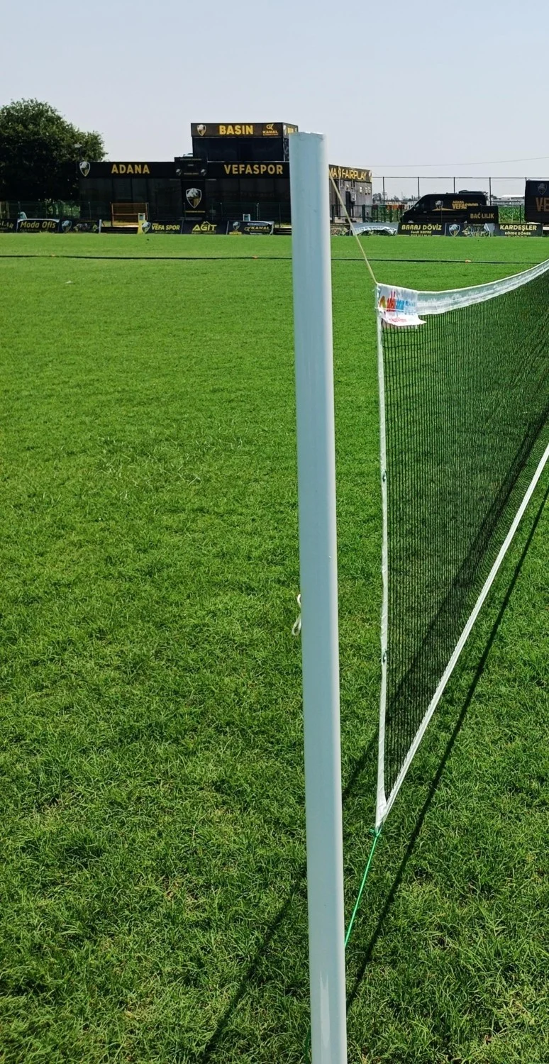 adelinspor Fixed Dowel Badminton Pole and Net Set