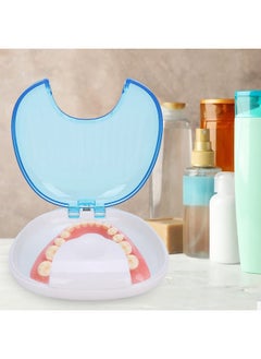 ZJchao Retainer Case, Denture Box, Case Portable Retainer Case Mouthpiece Prosthesis Box Container Denture Case, Tight Case Case (Sky Blue  - Image 3