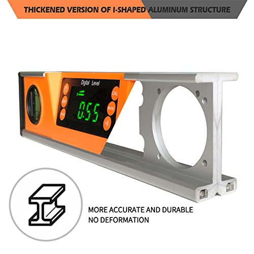 2PM TOOLS 10-Inch Digital Torpedo Level and Protractor | Neodymium Magnets | Bright LED Display | V-GROOVE MAGNETIC BASE | IP54 Dust/Water Resistant smart level with Carrying Bag - Image 3