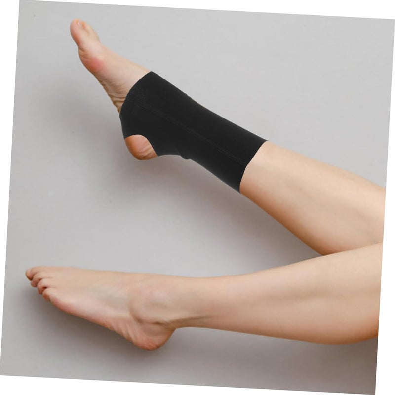 Elastic Ankle Support Sleeves 2 Pairs for Sports Exercise Warmth Joint Stability Skin Tone Options - Image 5