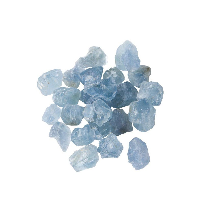 Apengshi 12 lb230g Natural Celestite About 059118in Healing Crystal Tumbled Rough Stone Chakra Raw Stone Meditation Reiki Collection