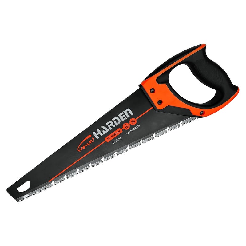 Harden 16 Hand Saw 1605 Mn Steel 3 Face Grinding Teeth Design Professional Series 631116 - Image 1