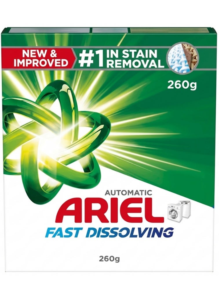 Ariel Automatic Fast Dissolving Laundry Detergent Powder 260g