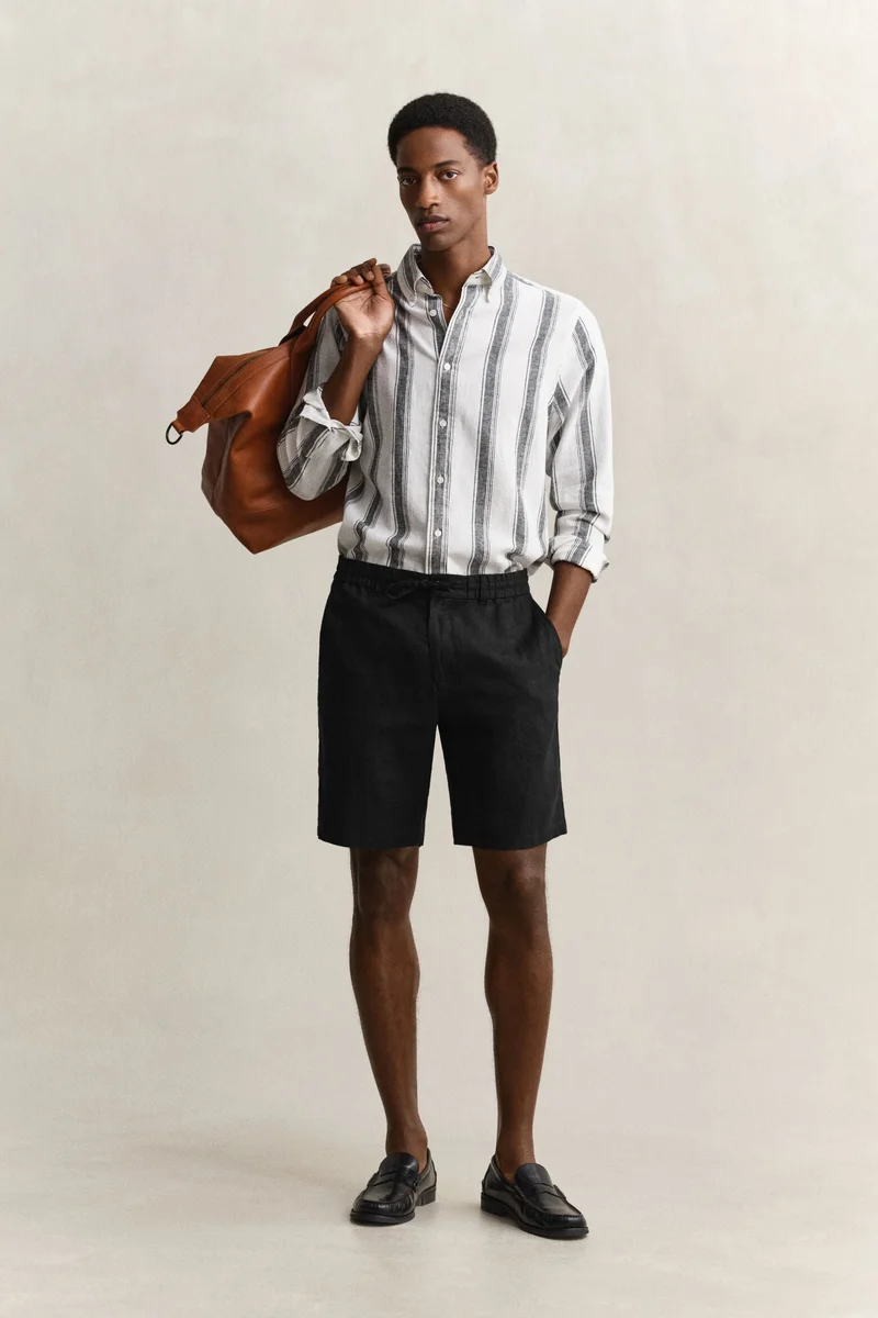 GANT Regular Linen Drawstring Shorts
