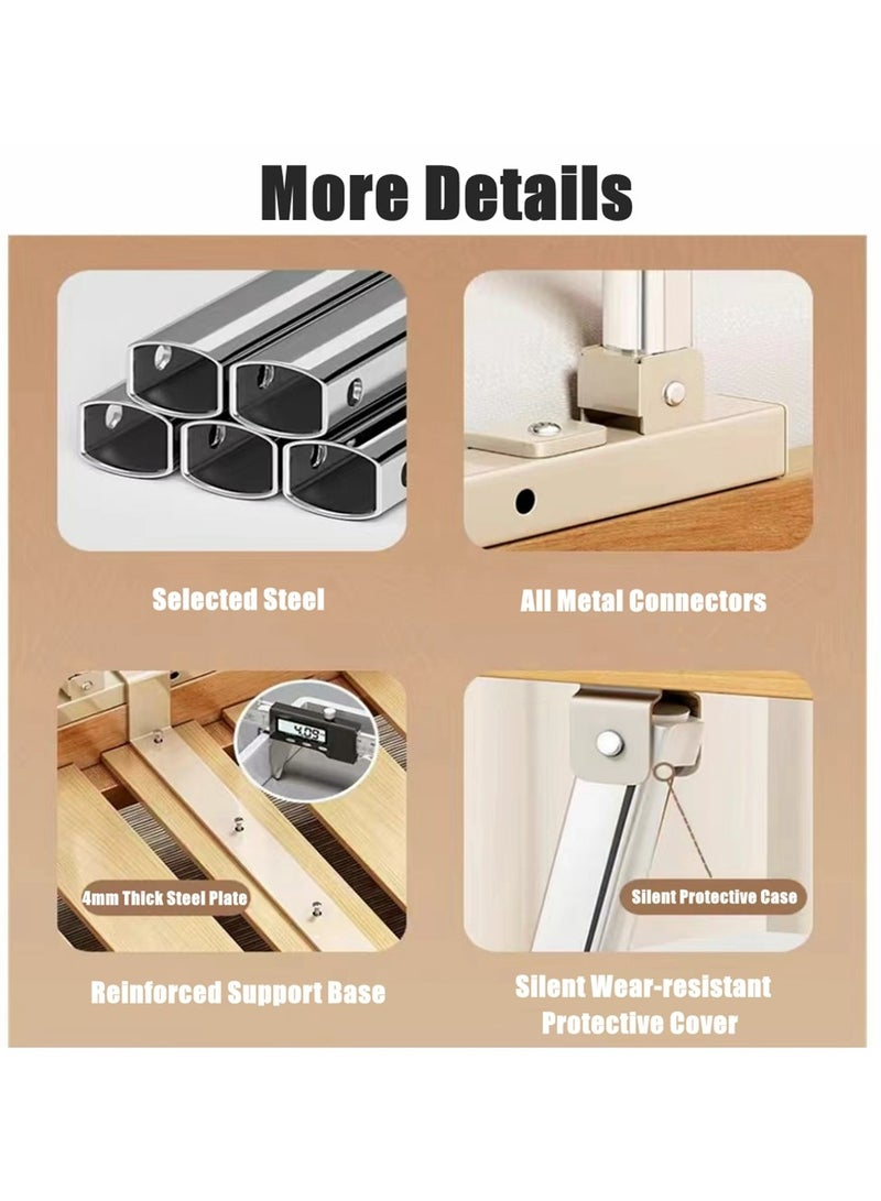 Cool Baby COOLBABY Bed Rails For The Elderly Safety Foldable Bedside Armrests Auxiliary Handles Foldable Bed Crutches Guardrails For The Elderly Adjustable Railings Anti-fall Sleep Bumpers - Image 3