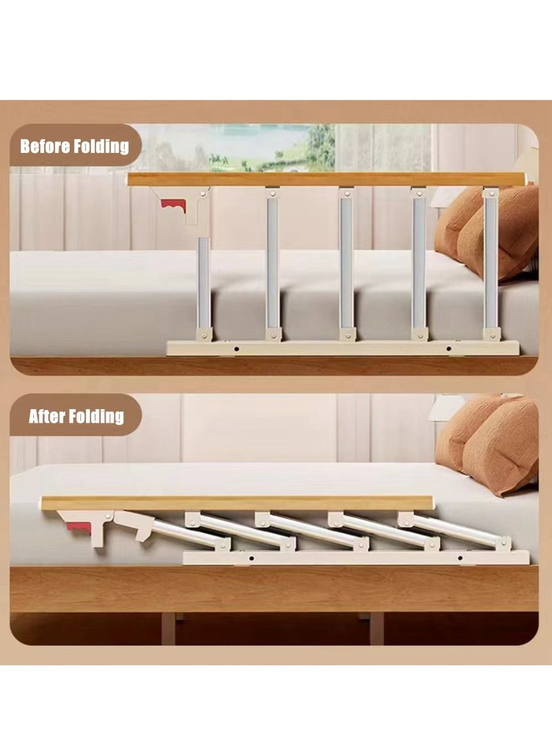 Cool Baby COOLBABY Bed Rails For The Elderly Safety Foldable Bedside Armrests Auxiliary Handles Foldable Bed Crutches Guardrails For The Elderly Adjustable Railings Anti-fall Sleep Bumpers - Image 4
