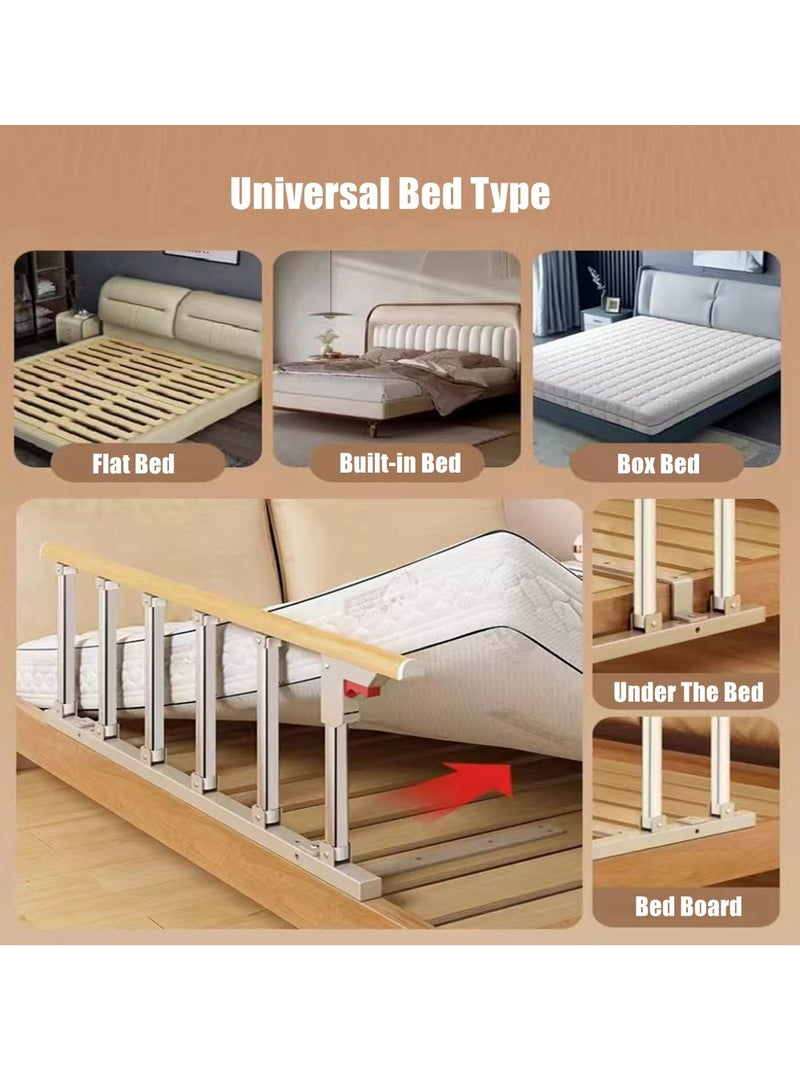 Cool Baby COOLBABY Bed Rails For The Elderly Safety Foldable Bedside Armrests Auxiliary Handles Foldable Bed Crutches Guardrails For The Elderly Adjustable Railings Anti-fall Sleep Bumpers - Image 5