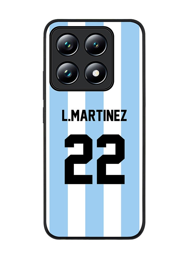 Stylizedd For Xiaomi 14T pro Case,Slim fit Camera Protection, Shockproof Thin Phone cover - Football Argentina, L.Martinez  - Image 1