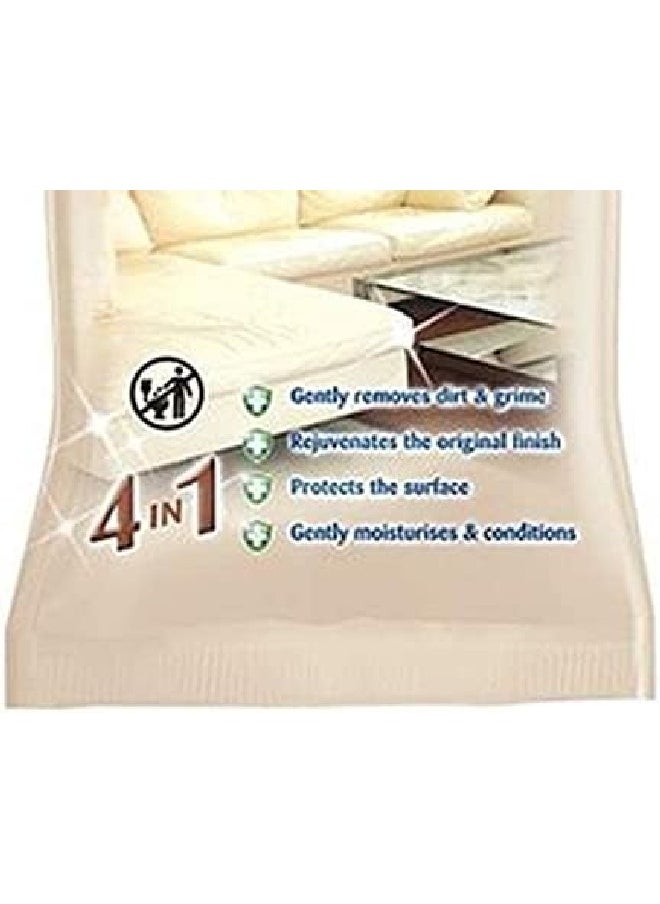 GreenShield Organic GreenShield 4in1 Action Conditioning Leather Surface Wipes. 70 Large Wipes, Removes Dirt, Rejuvenates, Protects the surface, gently moisturises.  - Image 3
