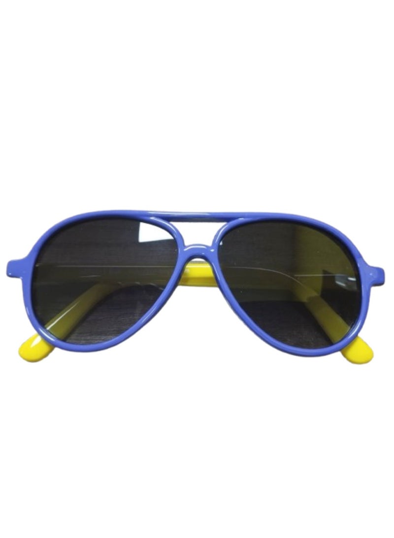 Kids Polarized Sunglasses UV Protection Purple/Yellow - Image 1