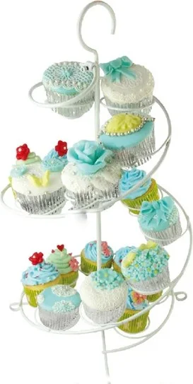 Alsepeteavm Metal Cupcake Stand White / 15 Pieces