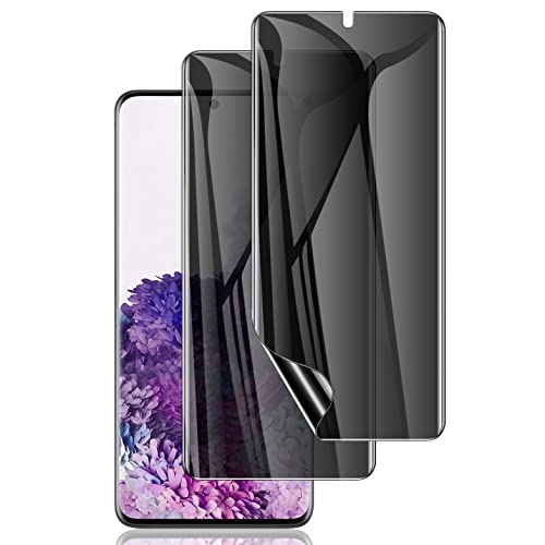 LYWHL [2 Pack] for Galaxy S20 Plus Privacy Screen Protector, Anti-Spy Flexible TPU Film for Samsung Galaxy S20 Plus 6.7” [Support Fingerprint ID] [Full Coverage] [Easy Installation Frame] - Image 1